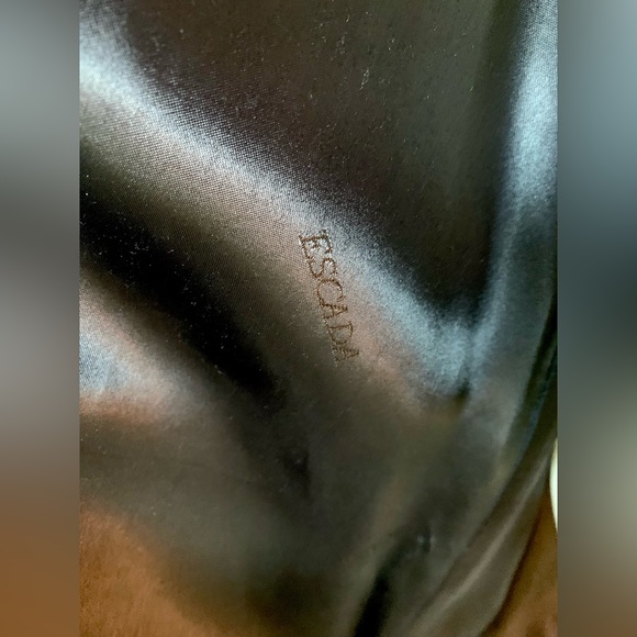 ESCADA by MARGARETHA LEY TURQUOISE 1980s VINTAGE COAT JACKET STUNNING - Picture 2 of 9